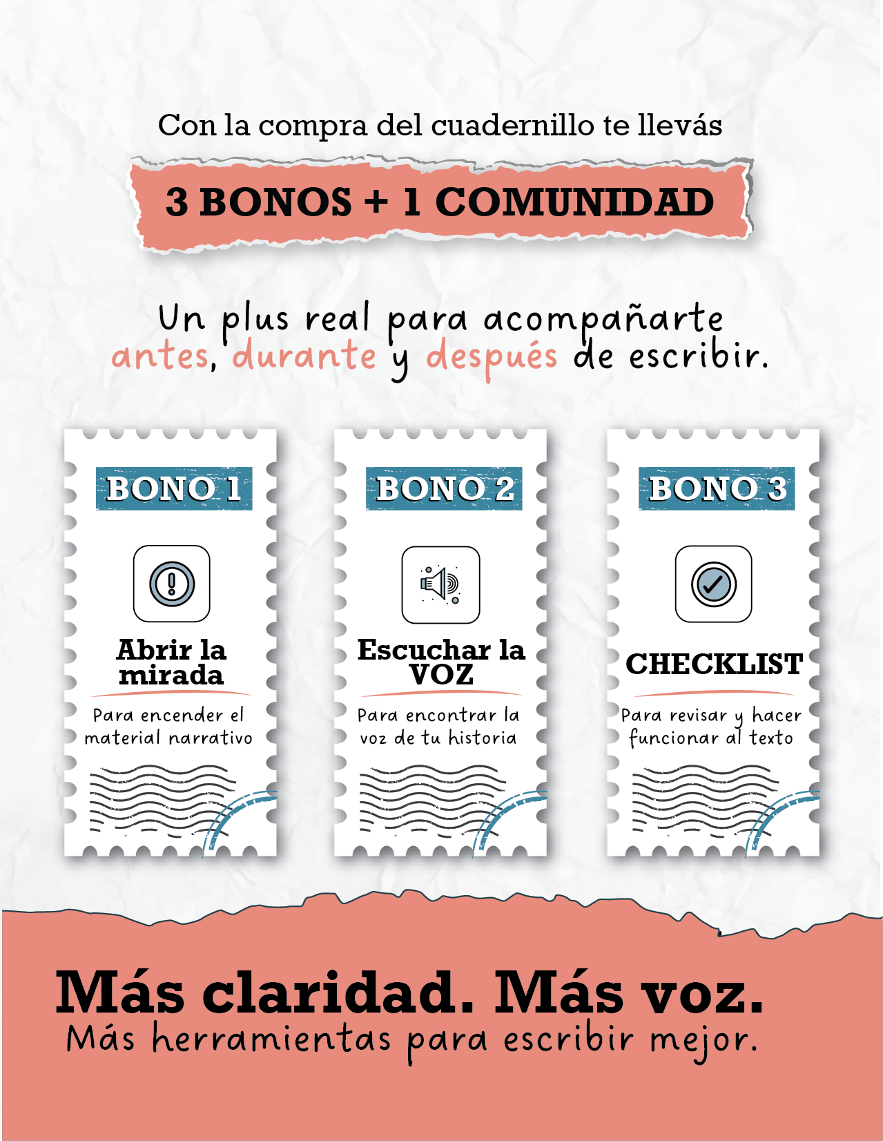 ESCRITURA CREATIVA - La voz de tu historia - Imagen 2